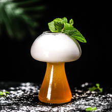 Creative Mushroom Shape Cocktail Mug Molecular Gastronomy Bar Beer Wine Glass Transparent Goblet Cooler Whiskey Cup Drinkware 2024 - buy cheap