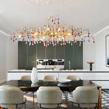 Candelabro grande de cobre americano, lámpara de cristal de lujo para sala de estar, hotel, restaurante, ventas 2024 - compra barato