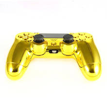 10pcs Gold Full Housing Shell Case Skin Cover Button Set with Full Buttons Mod Kit For Playstation 4 PS4 Controller Replacement 2024 - buy cheap