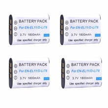 4x NP BY1 NP-BY1 Battery Bateria for Nikon Coolpix S550 S560 Pentax M50 W60 V20 Sony HDR-AZ1 AZ1V AZ1VR EN-EL11 EN EL11 D-Li78 2024 - buy cheap