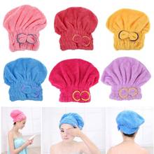 Home Textile Microfiber Hair Turban Quickly Dry Hair Hat Wrapped Towel Bath Microfiber Towel Home Textiles Hair Hat Turban 2024 - buy cheap