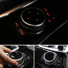 Capa automotiva de botões multimídia para bmw, adesivos idrive para e60, e61, e90, e91, e92, e93, f34, z4, e89, f31, f30, f10, x5, e70, f15, f25, f01, f02, f11, m 2024 - compre barato