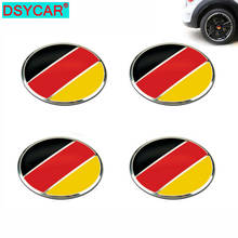 DSYCAR 4Pcs/Set 56mm German Flag Alloy Car Wheel Center Hub Caps Sticker Emblem for VW Volkswagen Audi Bmw Mercedes Benz Porsche 2024 - buy cheap