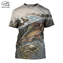 PLstar Cosmos-Camiseta de pesca de carpa para hombre, ropa de calle de manga corta Unisex, con estampado de Fisher 3D, A-4 2024 - compra barato