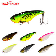 TSURINOYA Fishing Lure Metal VIB Ice Jigging Hard Lure ARES-A Vibration Metal Spoon Wobblers Bait Winter Fishing Bladed Swimbait 2024 - buy cheap