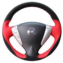 Capa de trança para cobertura de volante, para nissan tiida strong 2012-2015 versa 2015-2019 note 2014, cobertura para volante 2024 - compre barato