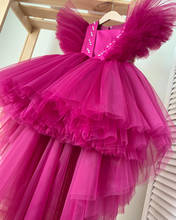 Vestido de princesa infantil feminino, vestido de baile para aniversário 2024 - compre barato