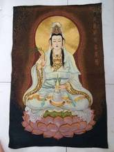 Религиозная вышивка, картина из ткани и вышивки, подвесная картина Ruyi Guanyin Будда Бодхисаттва 2024 - купить недорого