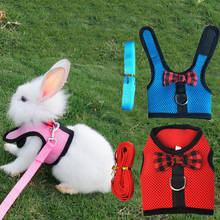 Small Animal Pet Mesh Leash Harnesses Cute  Accessories Rabbit Leash Lead Vest Mesh Harness Leash Pet Strap S M L 2024 - buy cheap
