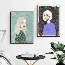 Illustration Posters Woman Cuadros Canvas Painting Print on Canvas Nordic Art Picture for Living Room Home Decor No Frame 2024 - buy cheap