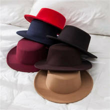 Женская и мужская фетровая шляпа, с имитацией шерсти, в европейском и американском стиле, на осень и зиму 2024 - купить недорого