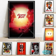 Zt268 crianças presente cobra kai série de tv filme temporada 4 poster cópias pintura lona sala estar modular parede arte imagem decoração casa 2024 - compre barato