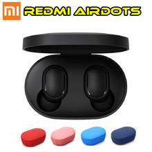 100% Xiaomi Redmi Airdots Xiaomi TWS стерео беспроводные наушники управление голосом Bluetooth 5,0 контроль шумоподавления 2024 - купить недорого