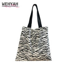 Wahyah Zebra Print Vest Shopping BagTote Bags for Woman Handbags Ins Hot Fashion Clutch Purse Large Designer Ladies Bag ZY043 2024 - buy cheap