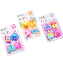 28packs/lote Kawaii Girl series sombrero de tacón alto bolso de mano escuela Oficina suministros goma borrador regalo para niños 2024 - compra barato