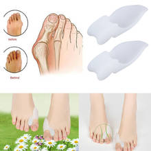 4pcs Silicone Gel Foot Pad Stretch Corrector Alignment Toe Bone Insole Drop Shipping 2024 - buy cheap