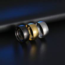 2021 Новая мода 8 мм из нержавеющей стали изогнутый светильник доска для мужчин и женщин обручальное кольцо для пары, ювелирное изделие, подарок 2024 - купить недорого