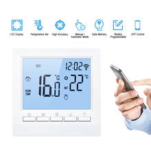 Termostato inteligente WiFi con pantalla LCD, termostato eléctrico de calefacción de suelo a prueba de agua, Control por aplicación, controlador de temperatura Digital 2024 - compra barato
