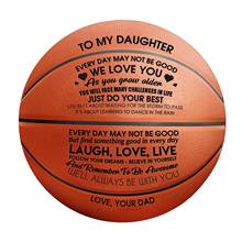 Pelota de baloncesto de mamá y papá para mi hijo, venta al por mayor o al por menor, barata, tamaño oficial 7, con bolsa de Red + aguja 2024 - compra barato