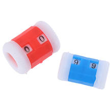 2 Large Red +2 Small Blue Plastic Knit Knitting Needles Row Counter (Large 2.2 * 1.5cm+Small 2.2 * 1.2cm) 2024 - buy cheap