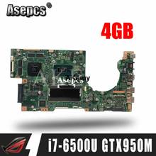 K501UW For Asus K501UX K501UB K501UW laptop motherboard K501UX DDR3 4GB RAM mainboard i7-6500U with GTX950M Graphics card 2024 - buy cheap