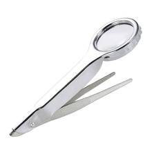 10X Handheld Magnifying Glass Portable Magnifier with Precision Tweezers Loupe Y1AD 2024 - buy cheap