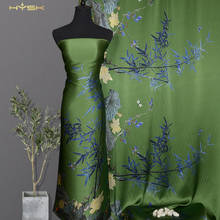HYSK-tela de satén de seda 100% natural, original, 19mm, china, estampado floral genuino, costura textil para ropa E2259 2024 - compra barato