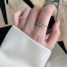 Fashion Retro Personality Key Heart-Shape Lock Pendant Ring Punk Silver Color Finger Ring Women Jewelry Valentine's Day Gift 2024 - buy cheap
