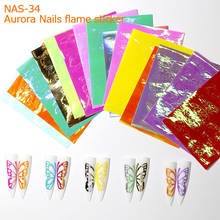 Pegatinas de mariposa II para uñas, calcomanías de Arte de uñas, Aurora, 16 Uds. 2024 - compra barato