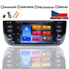 Автомобильный Android 10,0 DVD GPS плеер для FIAT LINEA PUNTO EVO авто радио стерео BT Wifi Восьмиядерный зеркальная ссылка 4 Гб + 64 ГБ карта DVR DAB + 2024 - купить недорого