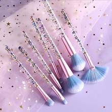 7Pc/set New Professional Makeup Brushes Beauty Fan Powder Brush Eyeshadow Contour Face Cosmetic Blush for Make Up Tool Maquiagem 2024 - buy cheap