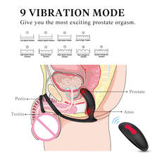 Male Prostate Massage Vibrator Butt Anal Plug Silicone Prostate Stimulator Delay Ejaculation Ring Adult sex Toy For Men tail 18+ 2024 - buy cheap