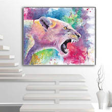 Pintura de diamantes 5D DIY de animales, colorido León, búho, caballo, Tigre, mono, bordado de diamantes de punto de cruz, mosaico de diamantes completo, arte mura 2024 - compra barato