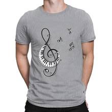 Clef With Piano And Music Notes I Love Music T Shirt Summer Tee Top Cheap Sale Outfit Hip Hop Print Classical Awesome 2024 - compre barato