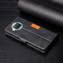 Capa flip de couro para xiaomi, capa estilo carteira de 6.67 polegadas, porta cartão, para mi 10t lite 2024 - compre barato