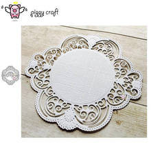 Piggy Craft metal cutting dies cut die mold Lace oval round frame Scrapbook paper craft knife mould blade punch stencils dies 2024 - buy cheap