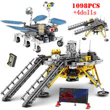 Technical Space Lunar Lander Building Blocks Airship Car City Rocket Figures Bricks Educational Toys for Children Kids Gifts 2024 - buy cheap