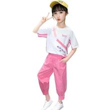 Children Clothing Set 2020 Summer Short+Casual Pants 2 Pieces Toddler Girls Clothes Costume Outfit 3-12 Girls Clothing Sets 2024 - buy cheap