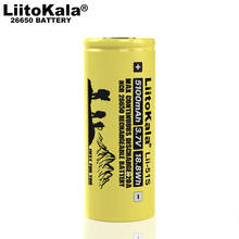 Liitokala 26650 bateria recarregável, 3.7 26650a power bateria de lítio, v 5100ma 26650-50a azul. 4 a 20 peças Adequado para lanterna 2024 - compre barato