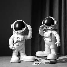 Estatua de resina de astronauta, escultura de estilo moderno, decoración del hogar, adornos para manualidades de escritorio 2024 - compra barato