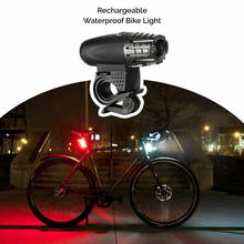 Alta qualidade frente da bicicleta luz usb recarregável led bicicleta luz à prova dwaterproof água ciclismo farol escalada lâmpadas lanterna de segurança 2024 - compre barato