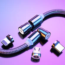Cable magnético USB de carga rápida tipo C, cargador de datos, Cable Micro USB para teléfono móvil, Cable USB para Iphone 2023 - compra barato