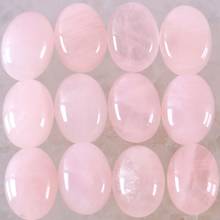 16x12MM Oval CAB Cabochon Natural Stone Beads Pink Crysal For Jewelry Making Necklace Pendant Bracelet Earrings 10Pcs K1548 2024 - buy cheap