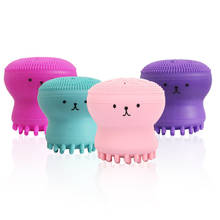 Hot Silicone Face Cleansing Brush Facial Cleanser Pore Cleaner Exfoliator Face Scrub Washing Brush Skin Care Small Octopus Shape 2024 - buy cheap