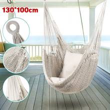 Hammock Chair Outdoor Indoor Garden Bedroom Furniture Outdoor Hanging Chair For Child Adult Safety Camping Swing Chair 2024 - buy cheap