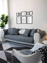 Sala de estar quatro estações algodão almofada do sofá moderno simplicidade cor escura botânica sofá toalha braço toalha 2024 - compre barato