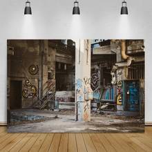 Laeacco grafite livre de fábrica, cenário fotográfico fundo personalizado de faixa de foto cenários para estúdio de fotografia 2024 - compre barato