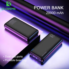 FLOVEME 10000/20000mAh Power Bank for iPhone Universal Powerbank Charger Dual USB Port Portable External Battery for Xiaomi 12 2024 - buy cheap