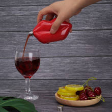 Botella de vino portátil para viaje al aire libre, bote de vino creativo con labios rojos de 100-200ml, Mini utensilios para Vodka y whisky, frasco de cadera, regalo de amor 2024 - compra barato