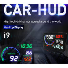 5.5 inches Auto HUD Head Up display Car HUD OBD2 Speed Projector KMH MPH Speedometer Car Detector Oil Consumption Security Alarm 2024 - buy cheap
